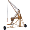 ase 2000 lbs hydraulic swing hoist with transport axles