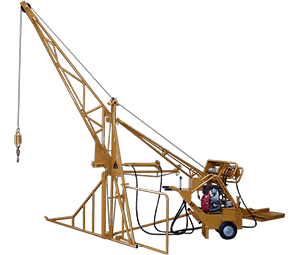 ase 2000 lbs hydraulic swing hoist