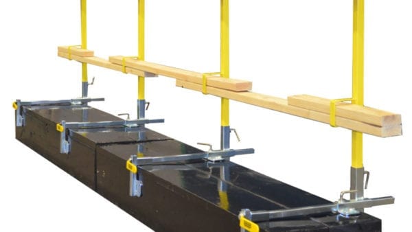 Garlock Parapet clamp railing system